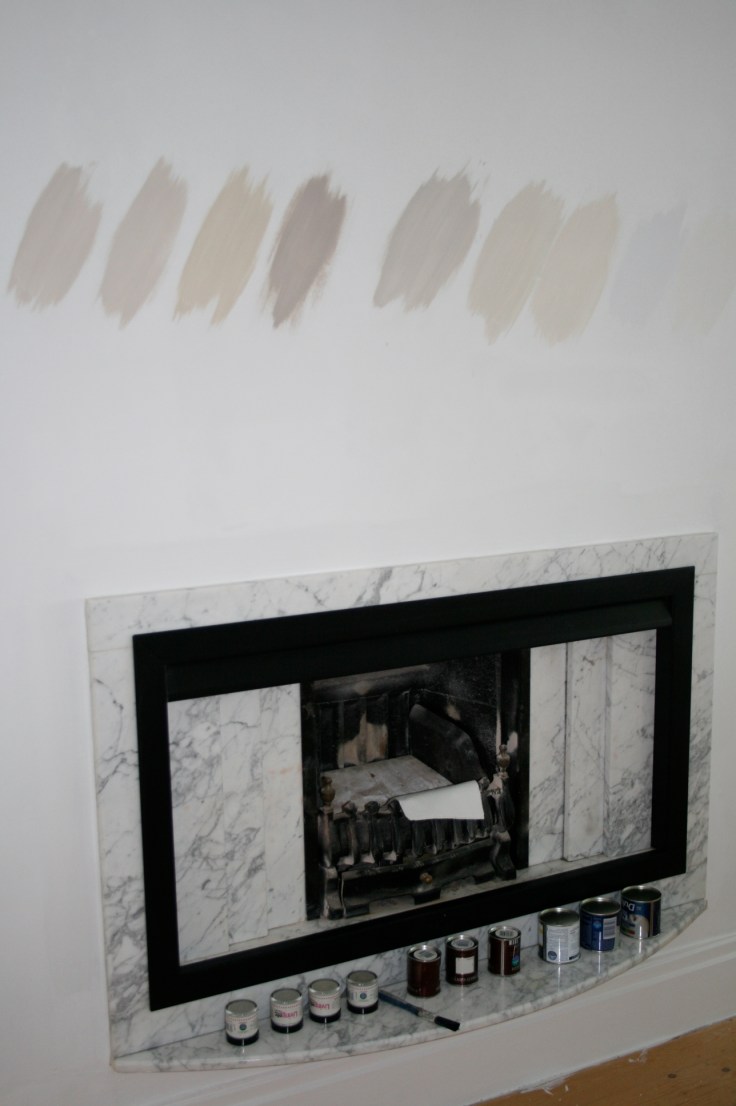 IMG_9638 Oh, paint, how I love thee, and how I love the way thee looks totally bloody different on samples cards, in tester pots and then on the walls. And then at night. And then in a North facing room.