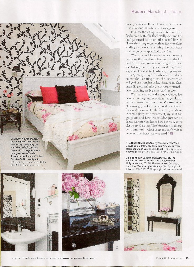 They missed off the chandelier!! But it reminds me how much I adore this Paraiso wallpaper