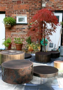 One coat at a time, thank god they were brown not cream!