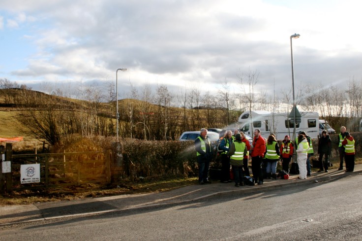 Illuminating Hadrians wall team at Gilsland