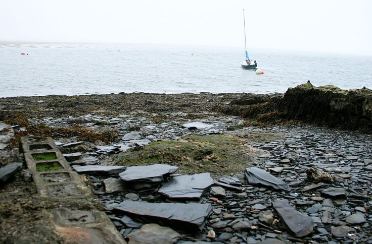 Slate on Aberdovey beach