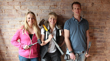 Half Built House Exeter, Sian Astley with Chris and Amie.