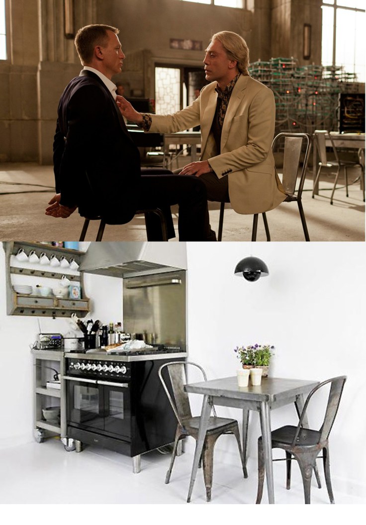 Bond's Skyfall and 2012/13 metal chairs & furniture trend in Interior Design by Sian Astley for the Moregeous Blog