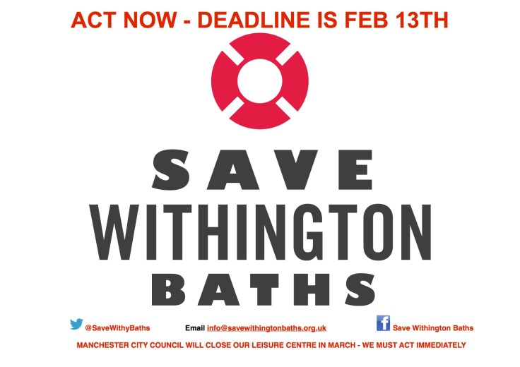 Save Withington Baths campaign in Manchester against council cuts