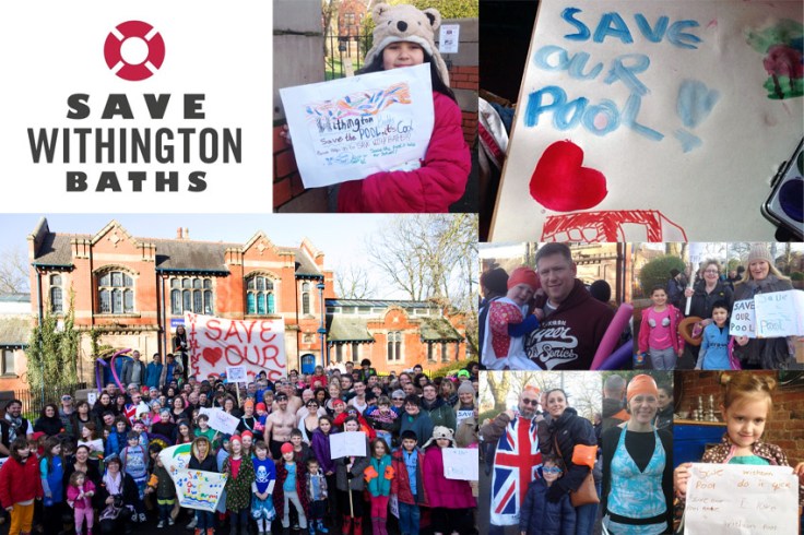 Save Withington Baths campaign in Manchester against council cuts