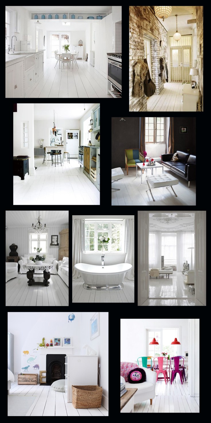 White floorboards and flooring inspiration
