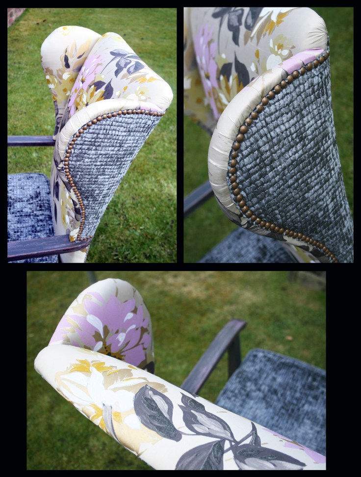 Re-upholstered Parker Knoll wingback chair