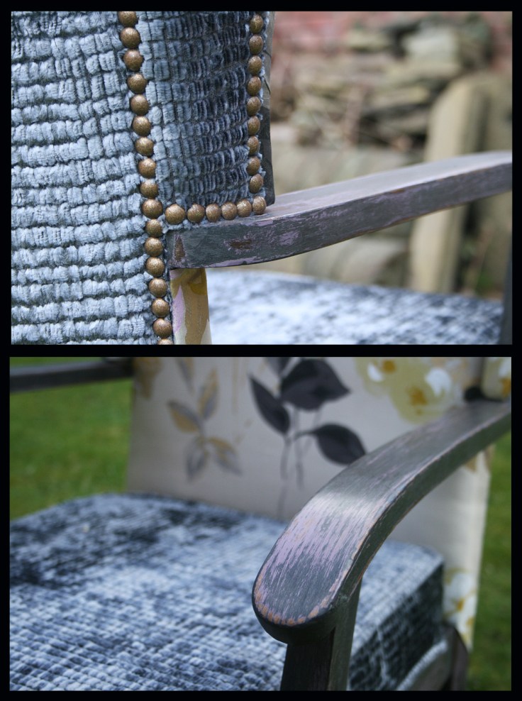 Re-upholstered Parker Knoll wingback chair