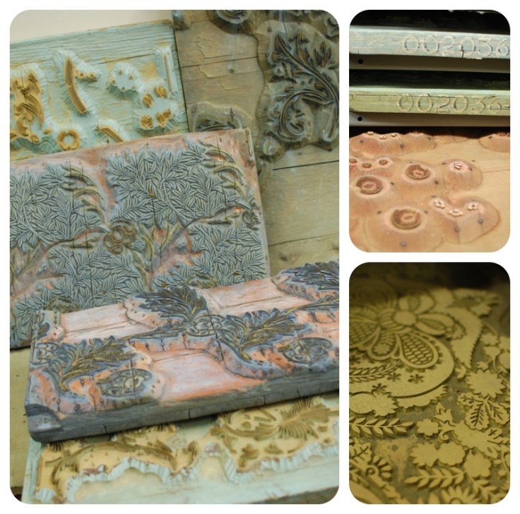 William Morris woodblocks photographed by Hannah Nunn