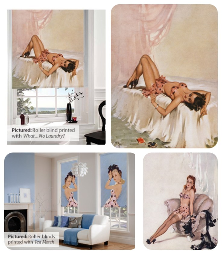 Creatively Different & David Wright's Lovelies on window blind. 