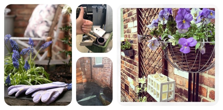 Transformation of dark yard space in party patio