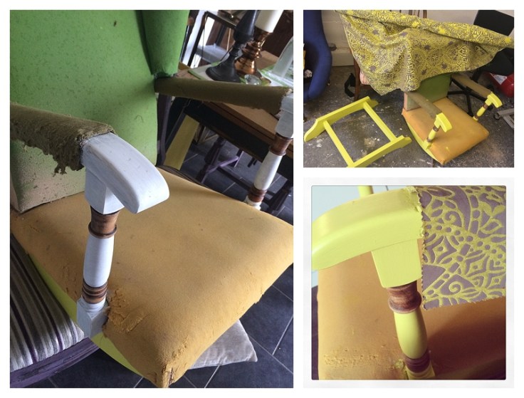 Reupholstered Parker Knoll chair