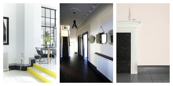 Dark grey or black skirting boards