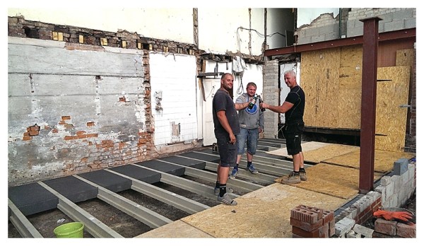 Hanson Jet Floor installation Moregeous Mansions