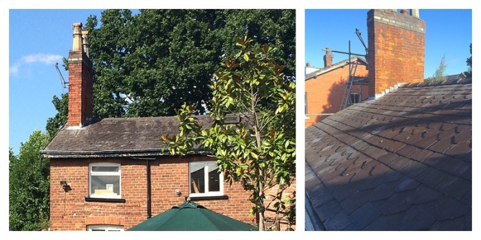 Lowering an original period chimney