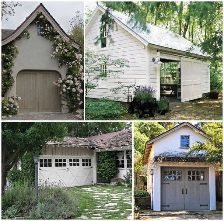 Gorgeous wooden barn and garage doors