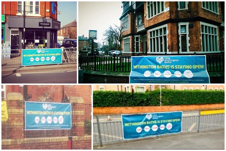 Love Withington Baths banners