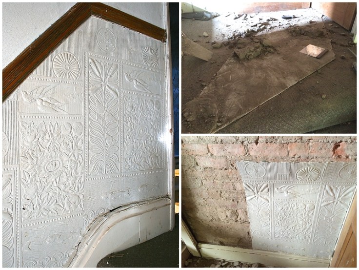 Period wallpaper saved from on wall