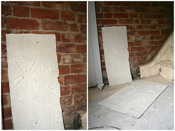 Period wallpaper saved from on wall