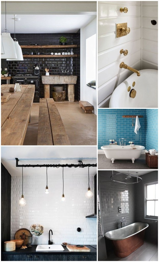 Metro tiling gloss walls