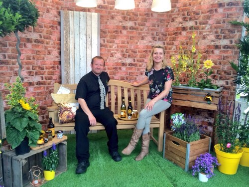 Bee Freindly garden space designed by Moregeous Sian Astley at Bents