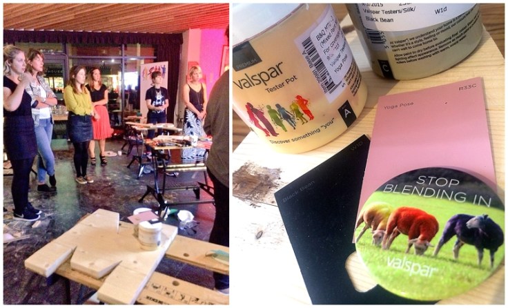 Valspar paint blogger evening with B&Q and Charis Williams