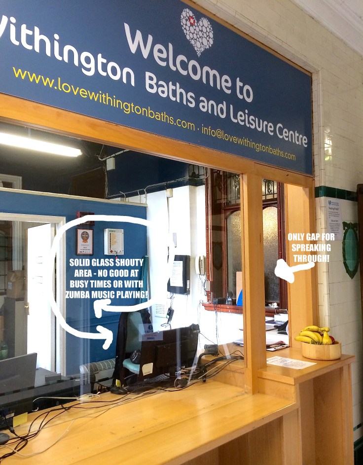 Glass with holes cut out