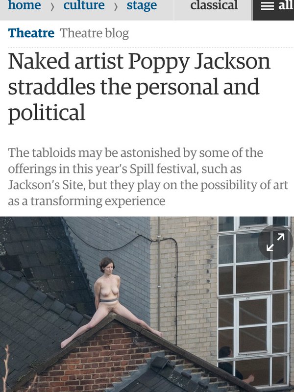 Poppy Jackson on the roof