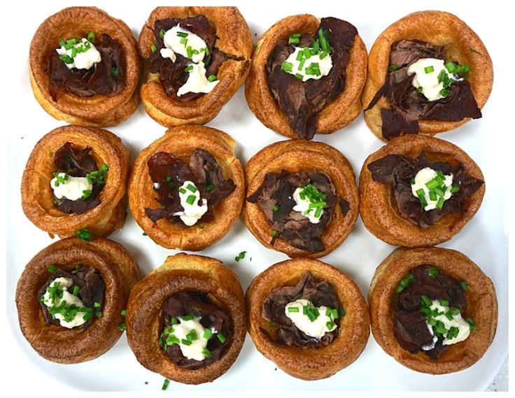 Mini beef Yorkshire puddings