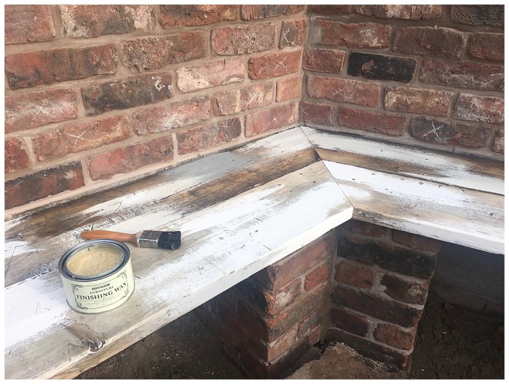 Rustoleum clear wax on scaffolding boards