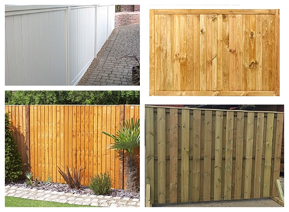 Vertical slat fence panels