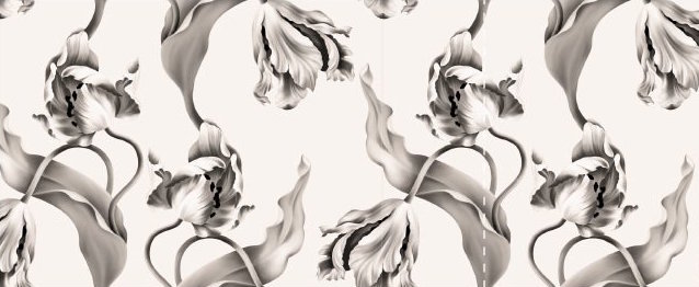 TwistingTulipsWhiteAFBVinyl