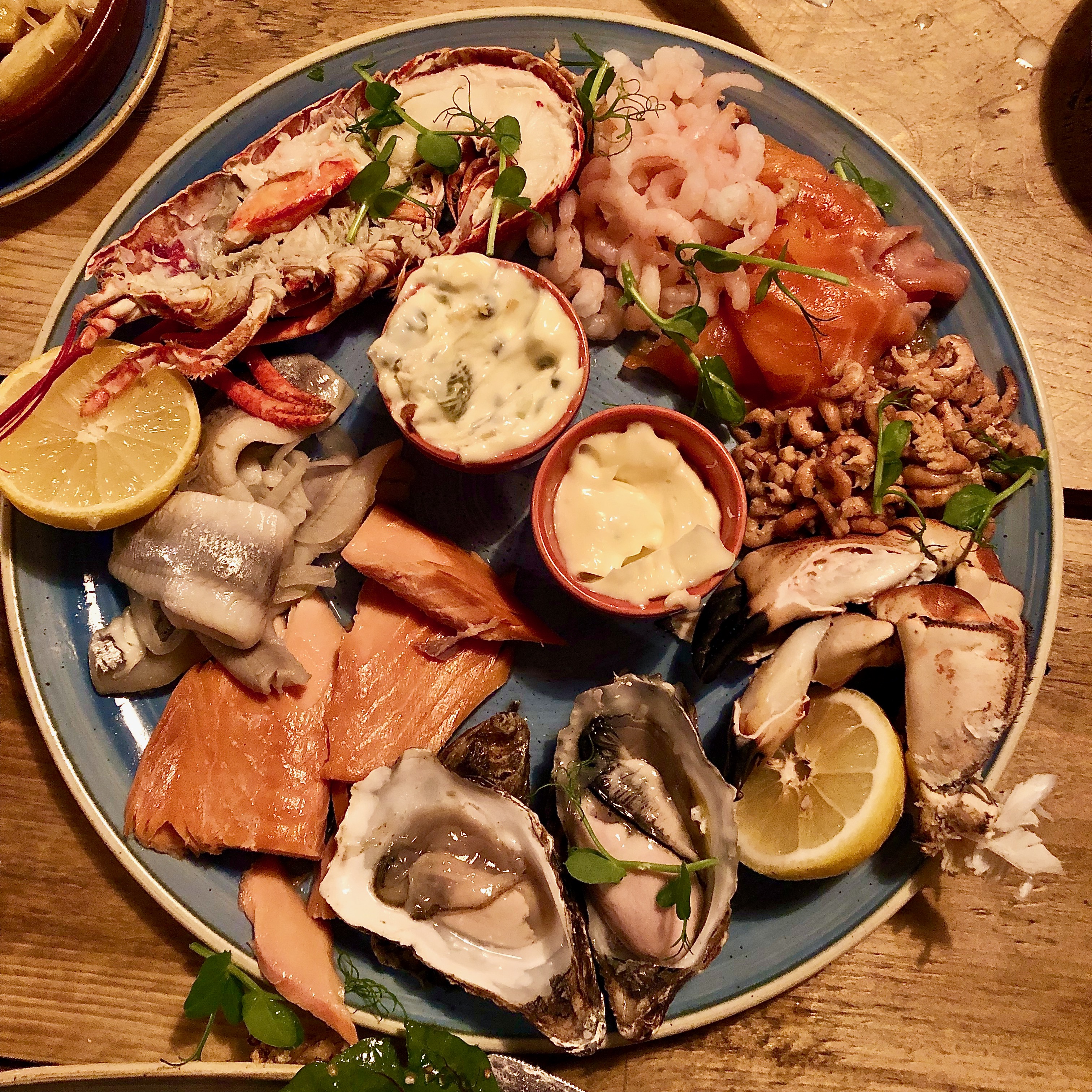 Seafood Platter Bamburgh at The Potted Lobster